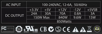XFX 850w Black Edition PSU